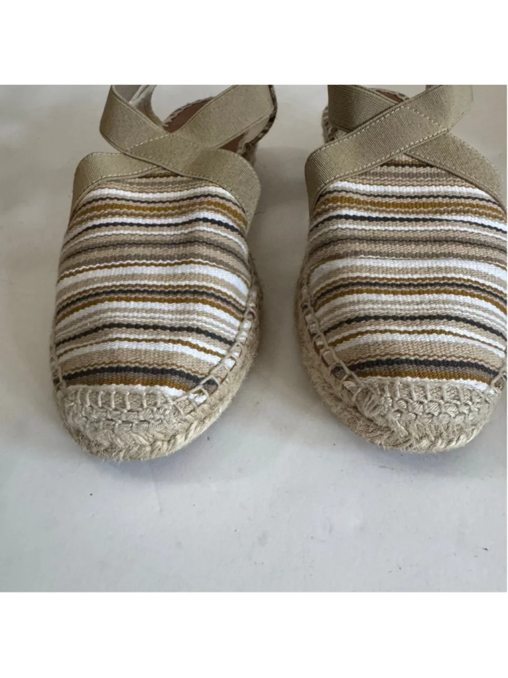 Toni Pons Striped Espadrille Slingback Sandals Size 41/US 9 Made in Spain